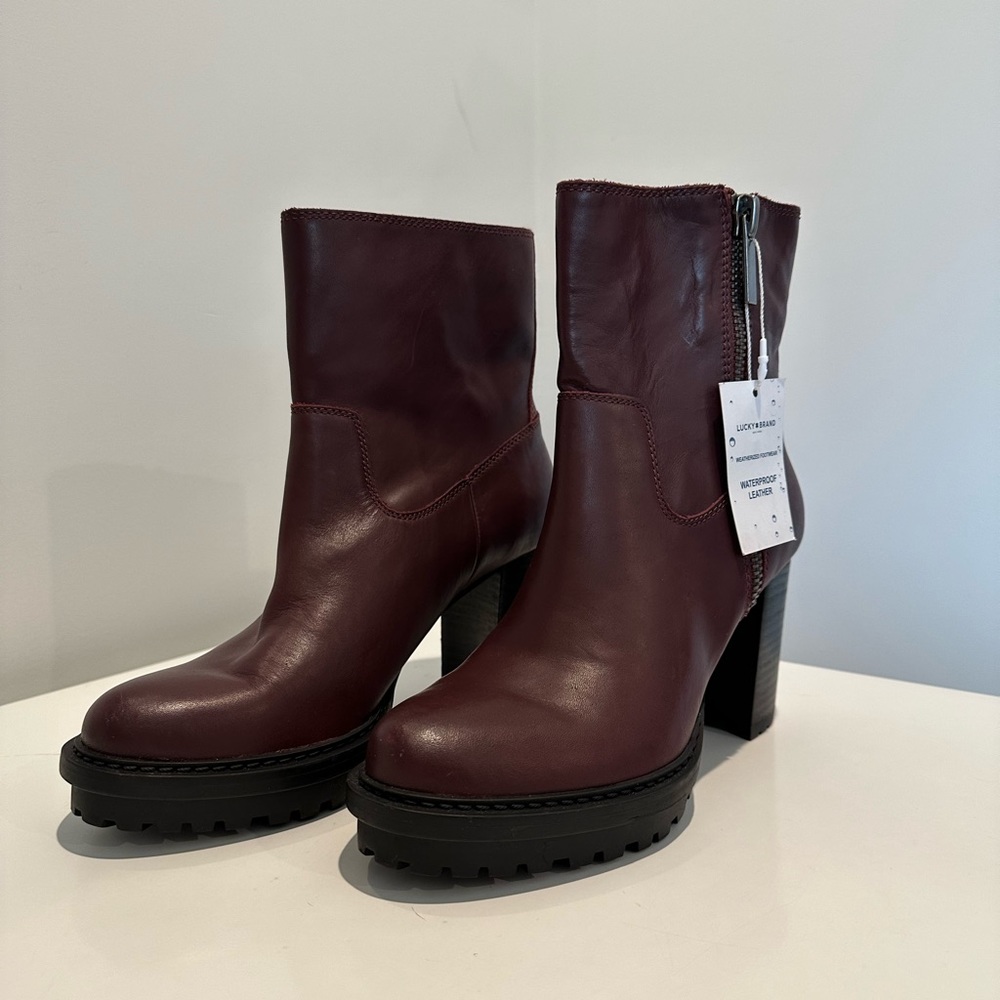 Lucky Brand Bajax Boot in Deep Mahogan